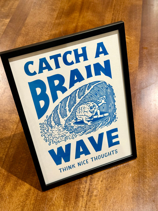 Brainwave Recycled Paper Art Print