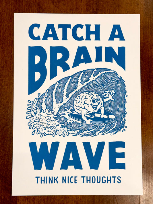 Brainwave Recycled Paper Art Print