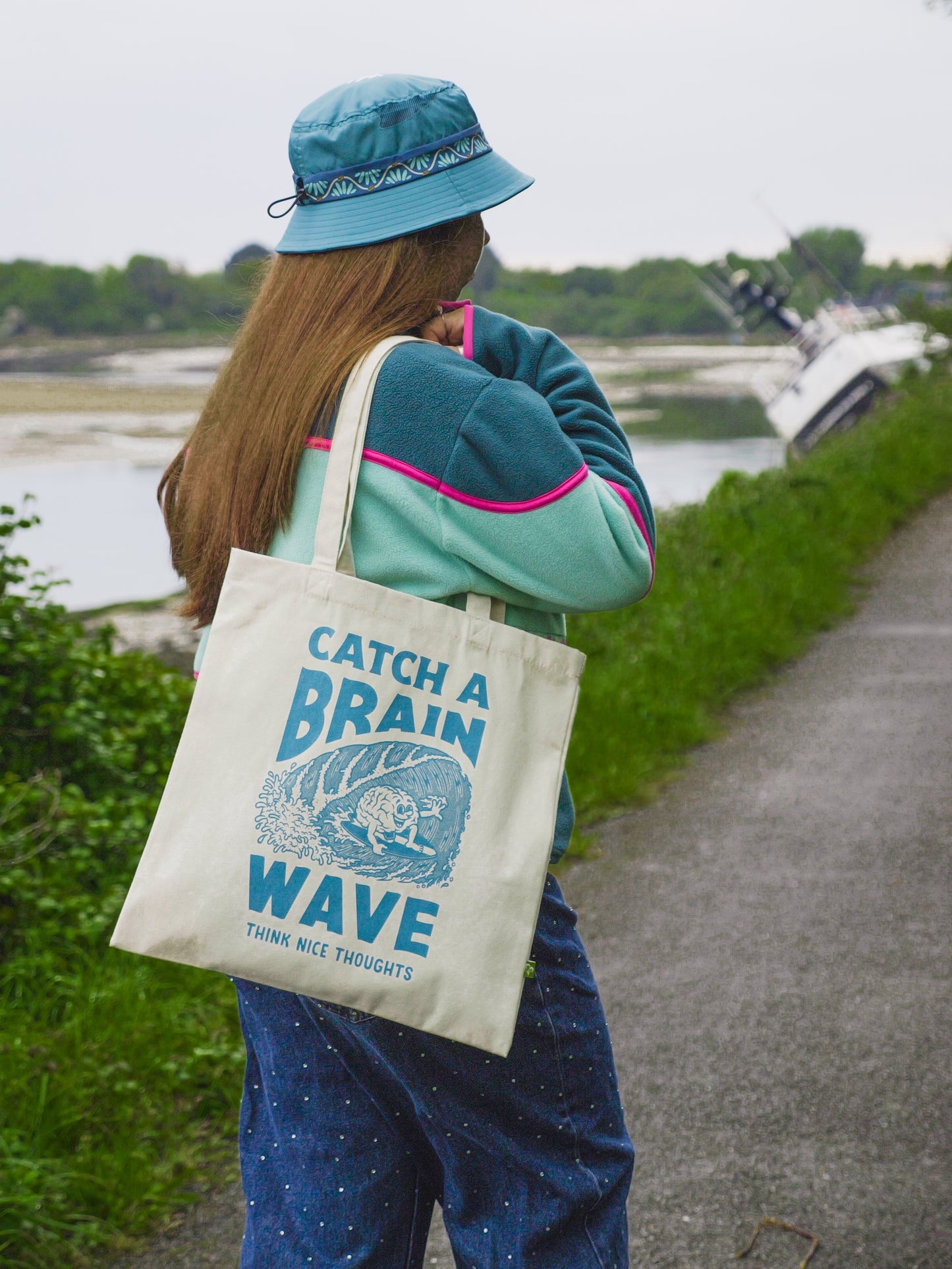Brainwave Organic Cotton Canvas Tote bag