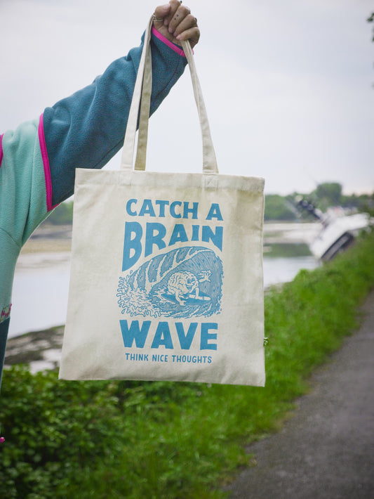 Brainwave Organic Cotton Canvas Tote bag